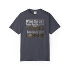 Flight Training T-Shirt — "When the Weather Turns Hostile, Your Training Becomes Your Compass"