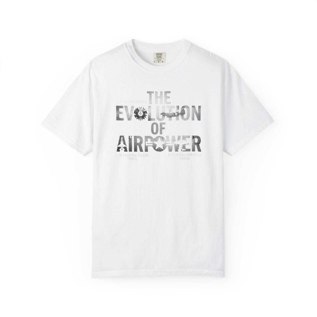 Evolution of Air Power Tee — Bold US Military Tribute T-Shirt