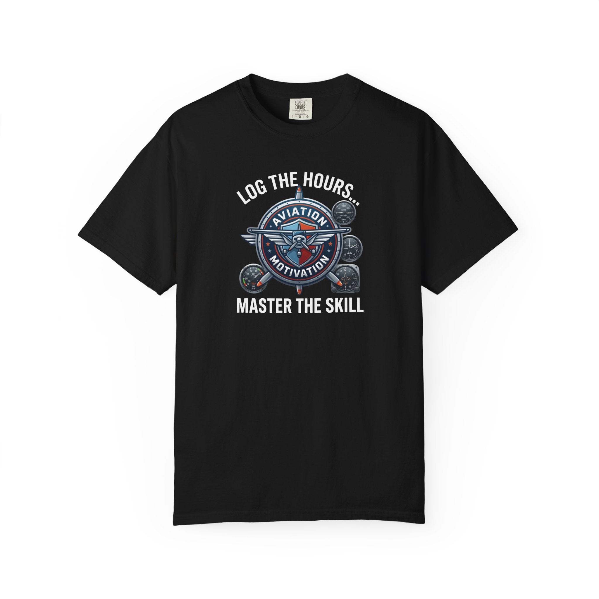 Log the Hours - Master the Skill Student Pilot tee