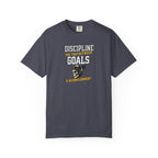 Discipline Means Goals T-Shirt — "Discipline: The Trip Between Goals & Accomplishment" Motivational Tee