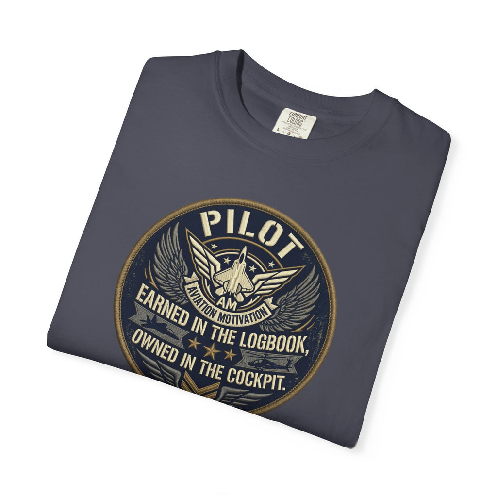 Military Pilot Tee — "Earned in the Logbook. Owned in the Cockpit."