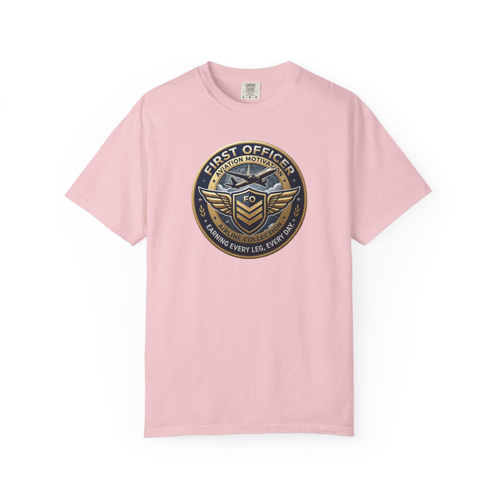 First Officer Pilot T-Shirt — Bold Airline Crew Tee