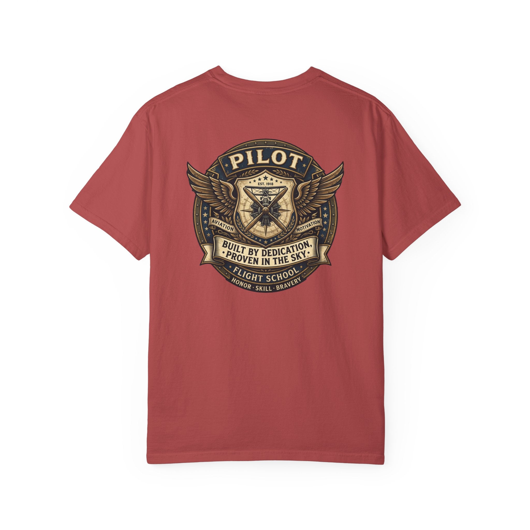 Pilots Aren't Born, They're Built T-Shirt — Aviation Motivation Signature Series