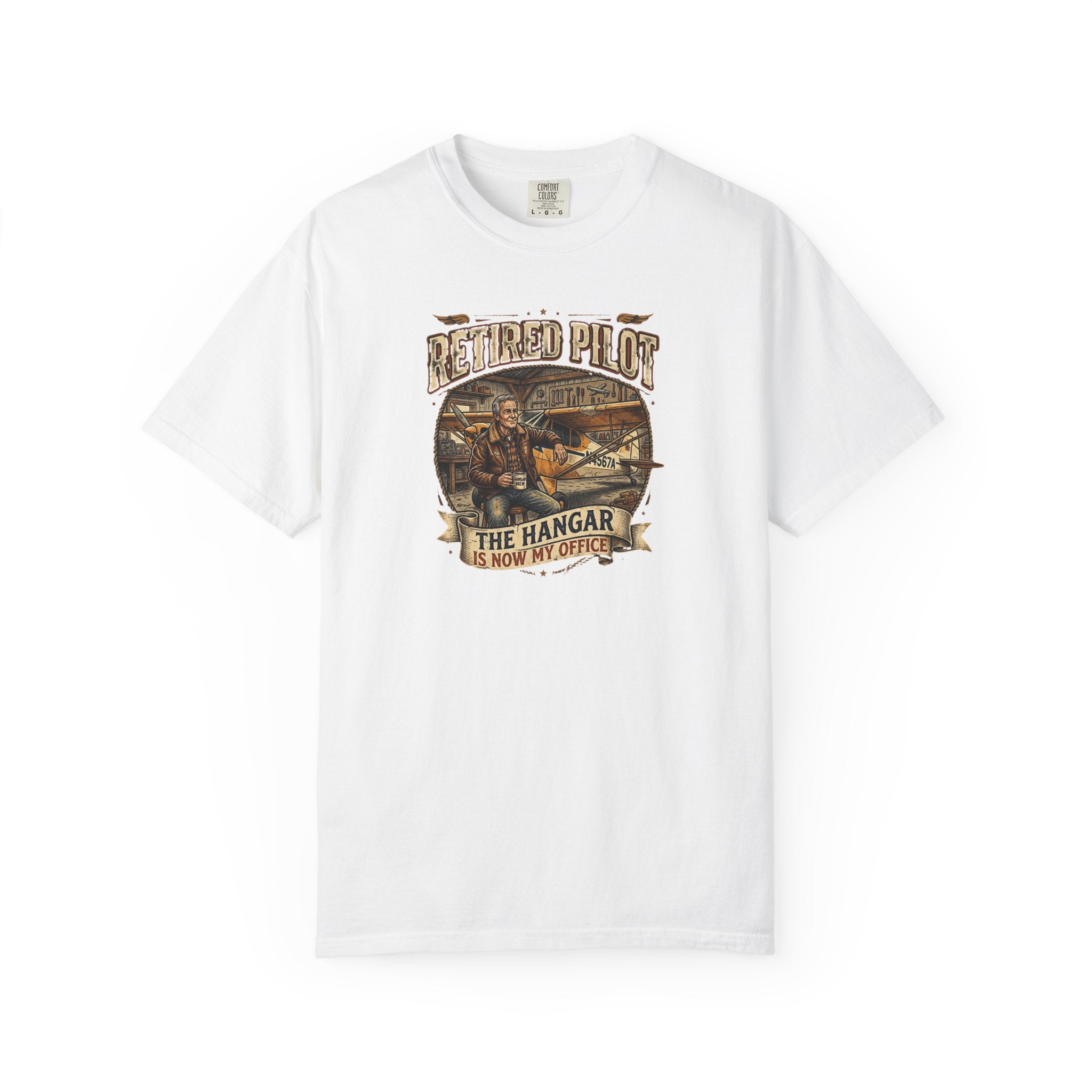 Retired Pilot Aviator T-Shirt — Vintage Flight Tribute