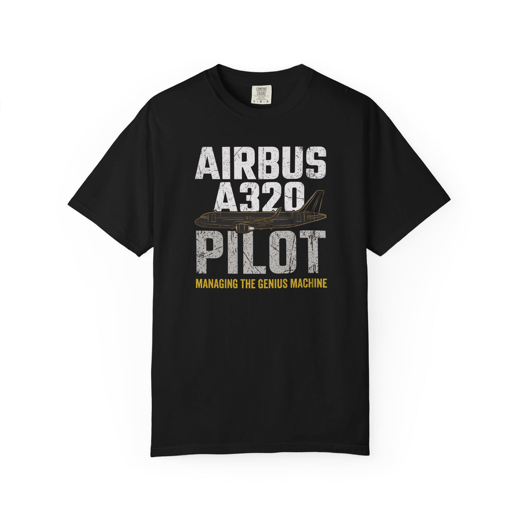 Airbus A320 T-Shirt — 'Managing the Genius Machine' Tee