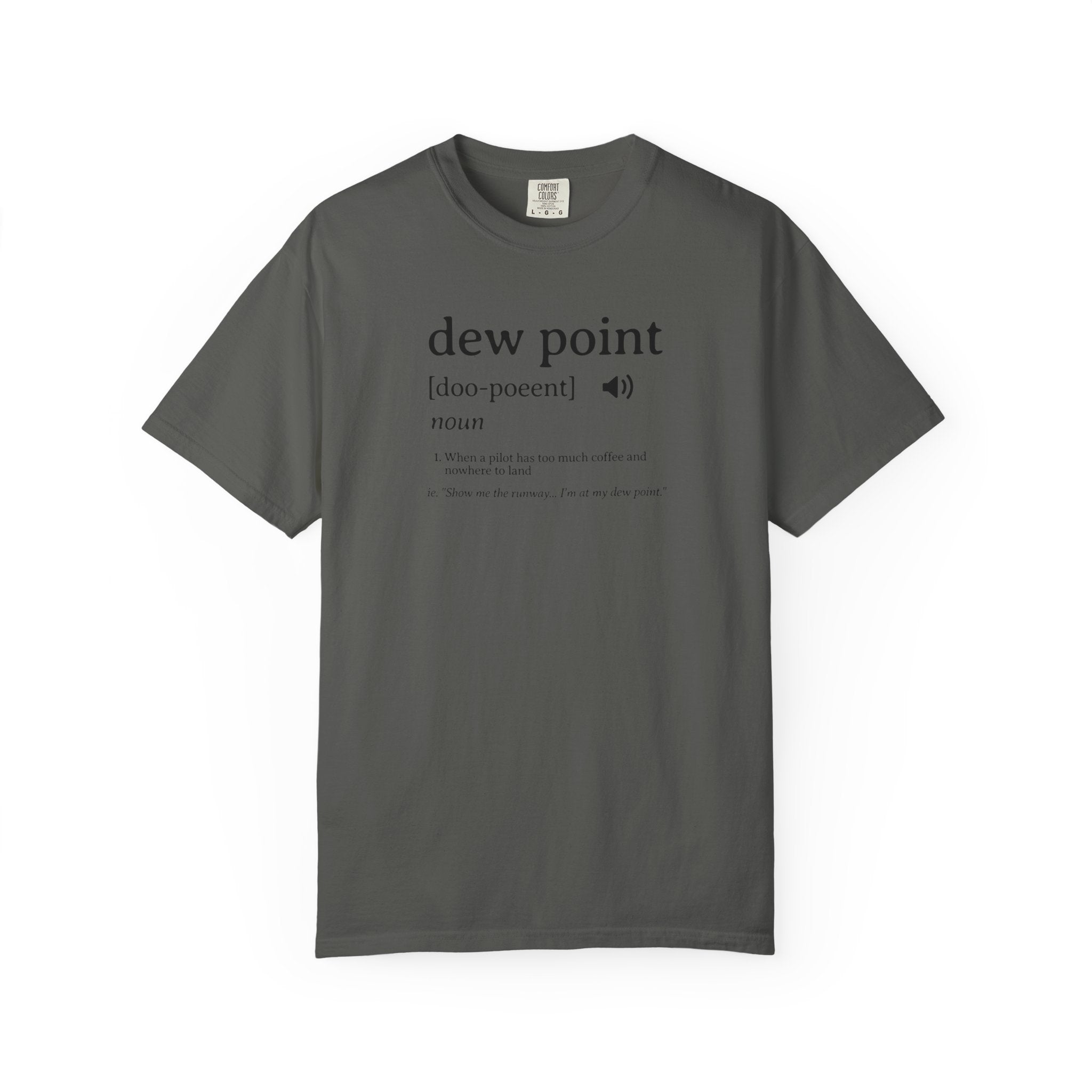 Dew Point Pilot T-Shirt — Funny Aviation Dictionary Shirt