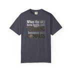 Flight Training T-Shirt — "When The sky Turns Hostile, Your Training Becomes Your Compass"
