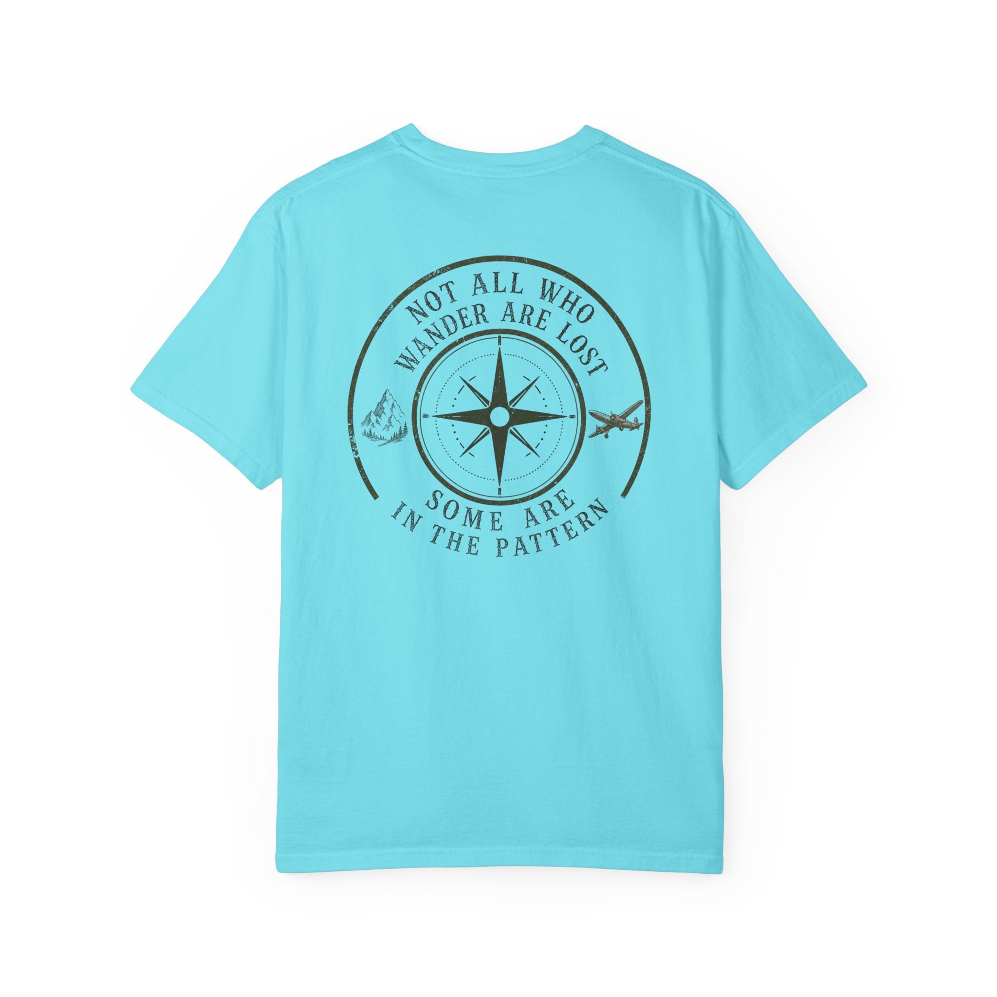 Wander Are Lost Compass T-Shirt — 'Not All Who Wander Are Lost' Travel Tee