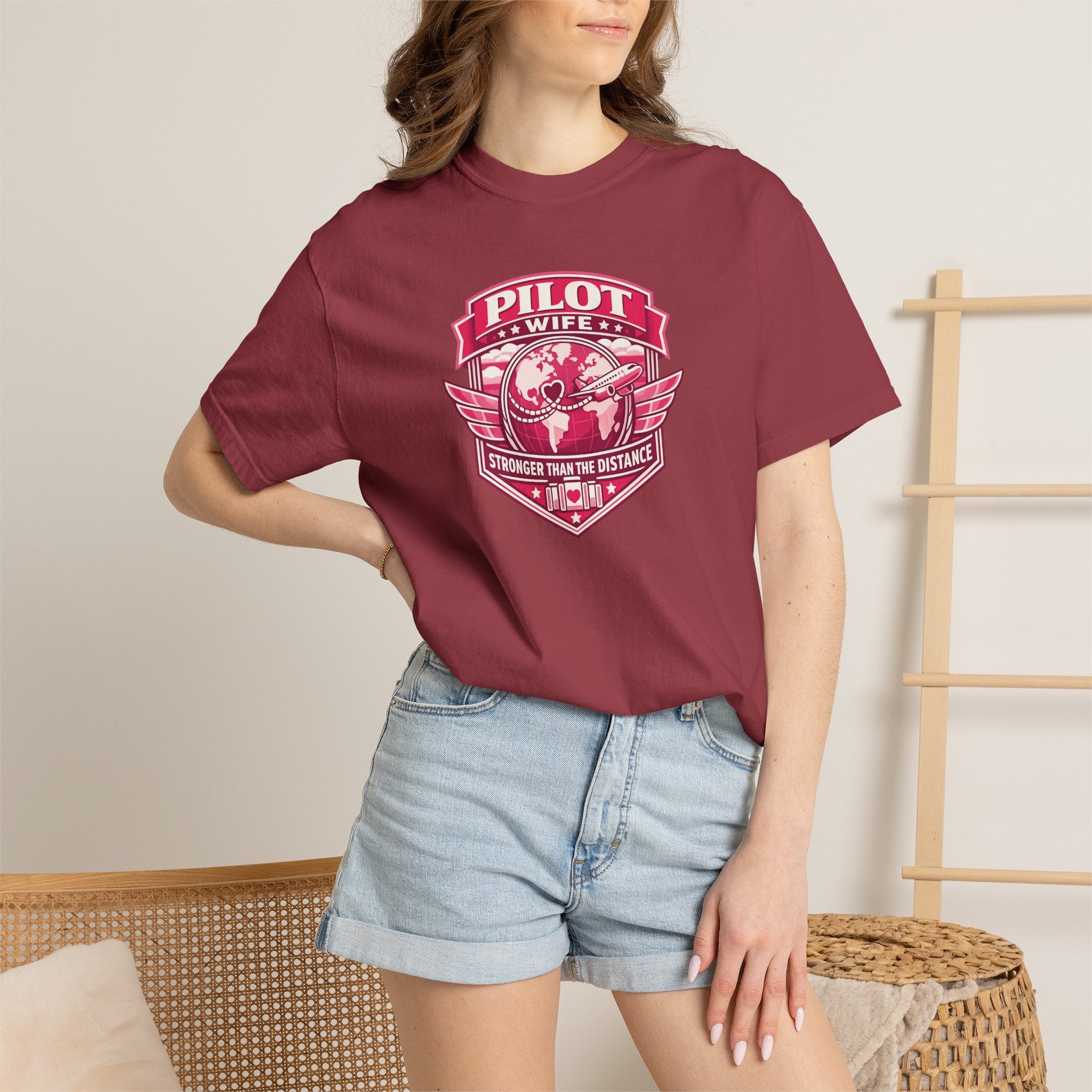 Pilot Wife Tribute T-Shirt — Stronger Than The Distance