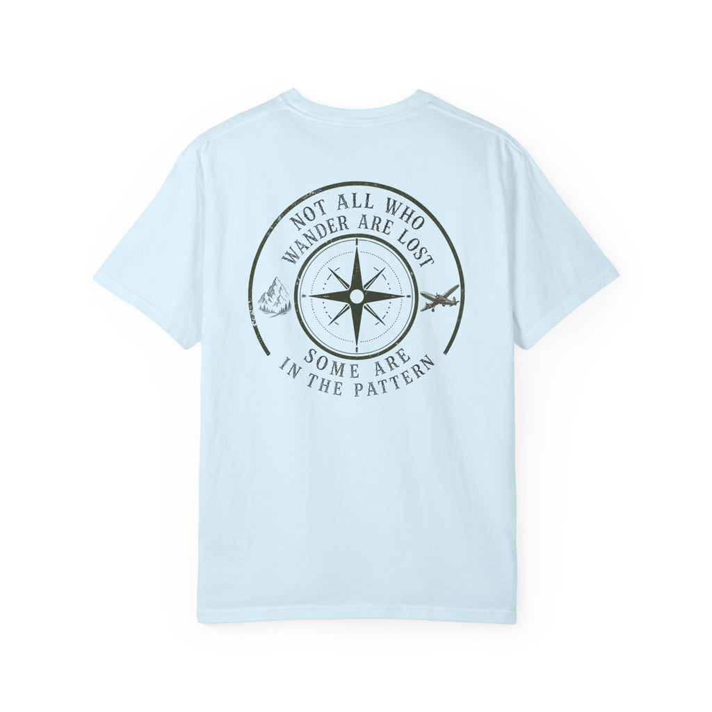 Wander Are Lost Compass T-Shirt — 'Not All Who Wander Are Lost' Travel Tee