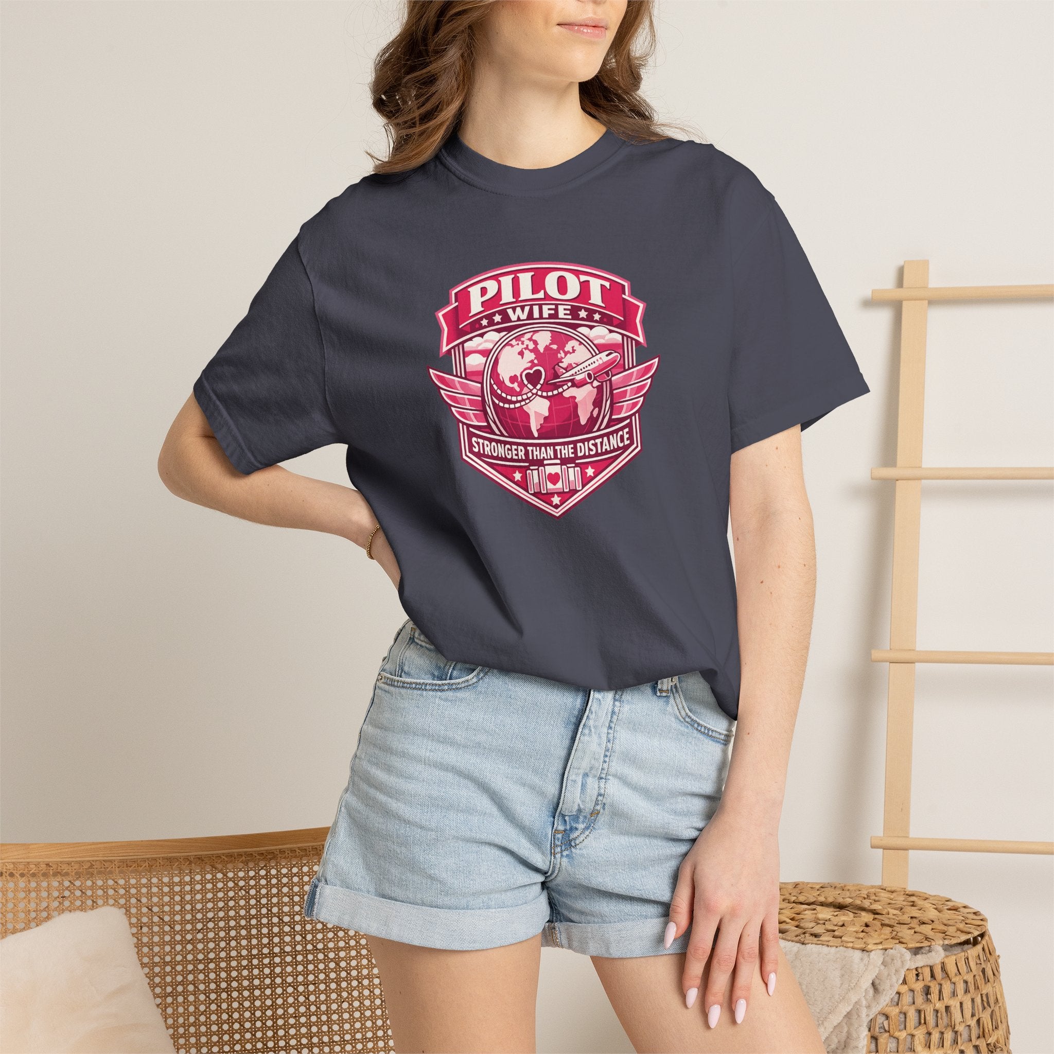 Pilot Wife Tribute T-Shirt — Stronger Than The Distance