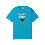Discipline Means Goals T-Shirt — "Discipline: The Trip Between Goals & Accomplishment" Motivational Tee