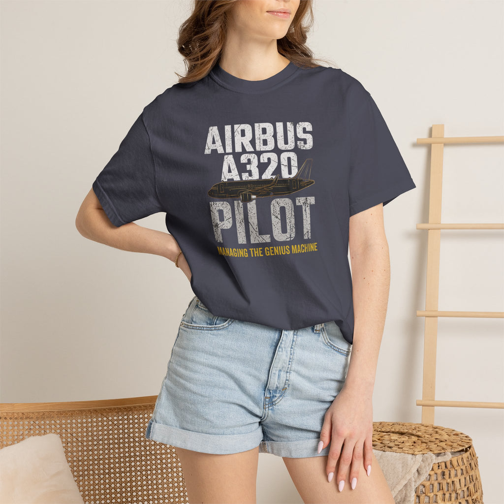 Airbus A320 T-Shirt — 'Managing the Genius Machine' Tee