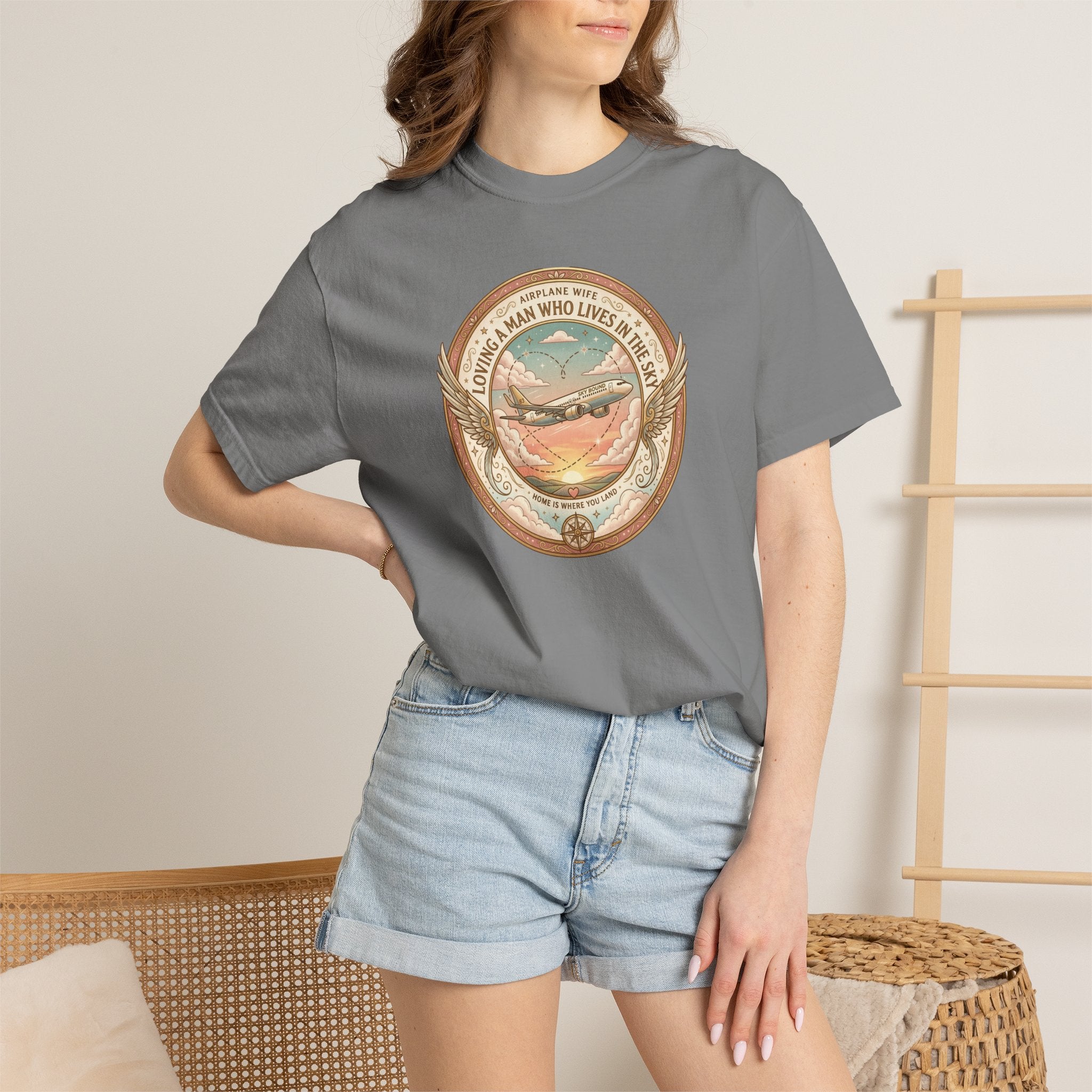 Airplane Wife Tribute T-Shirt — Loving a Man Who Lives In the Sky