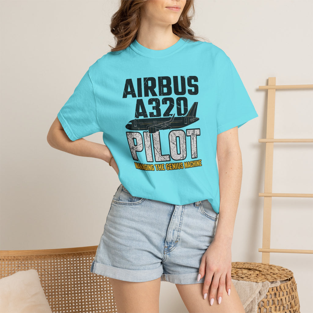 Airbus A320 T-Shirt — 'Managing the Genius Machine' Tee