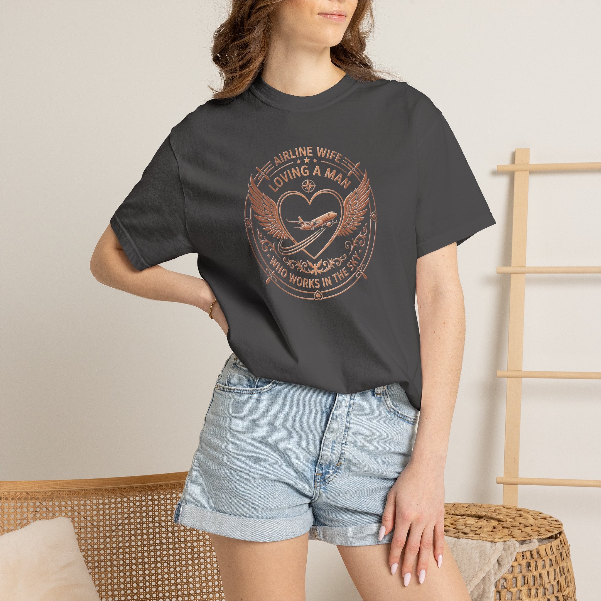 Pilot Wives T-Shirt — "Loving a Man Who Works in the Sky"