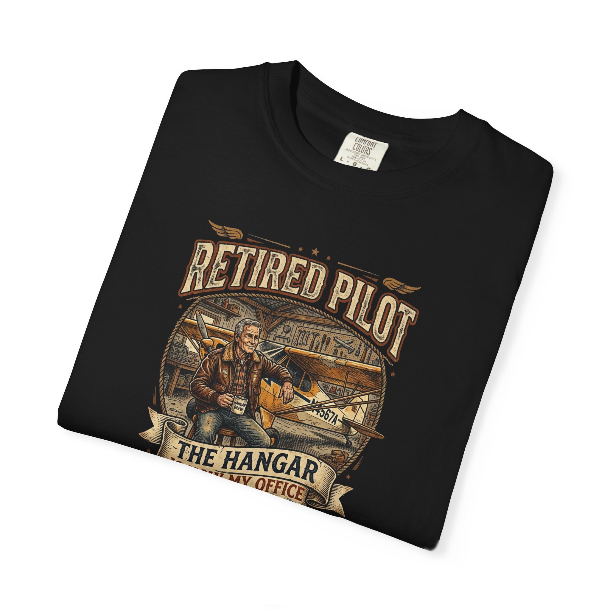 Retired Pilot Aviator T-Shirt — Vintage Flight Tribute
