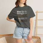 Flight Training T-Shirt — "When The sky Turns Hostile, Your Training Becomes Your Compass"