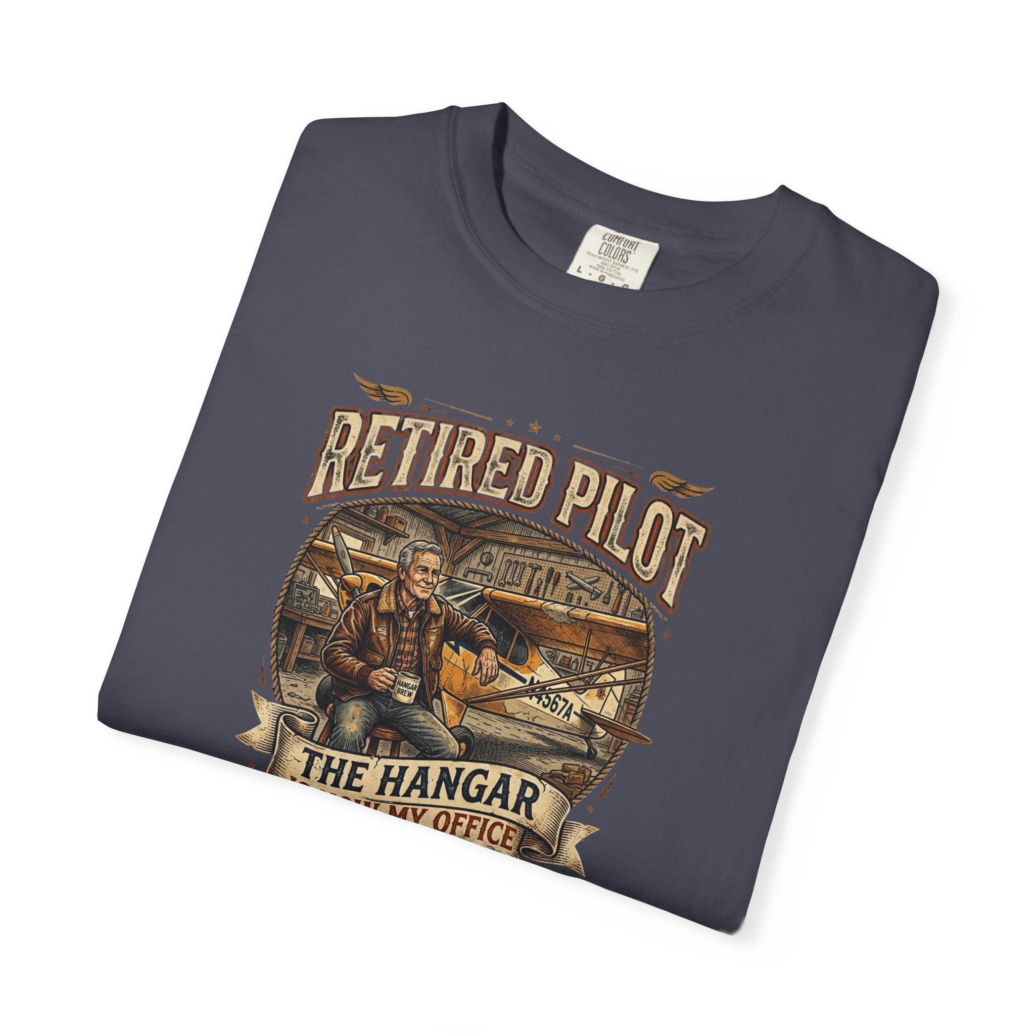 Retired Pilot Aviator T-Shirt — Vintage Flight Tribute