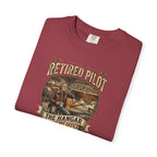 Retired Pilot Aviator T-Shirt — Vintage Flight Tribute