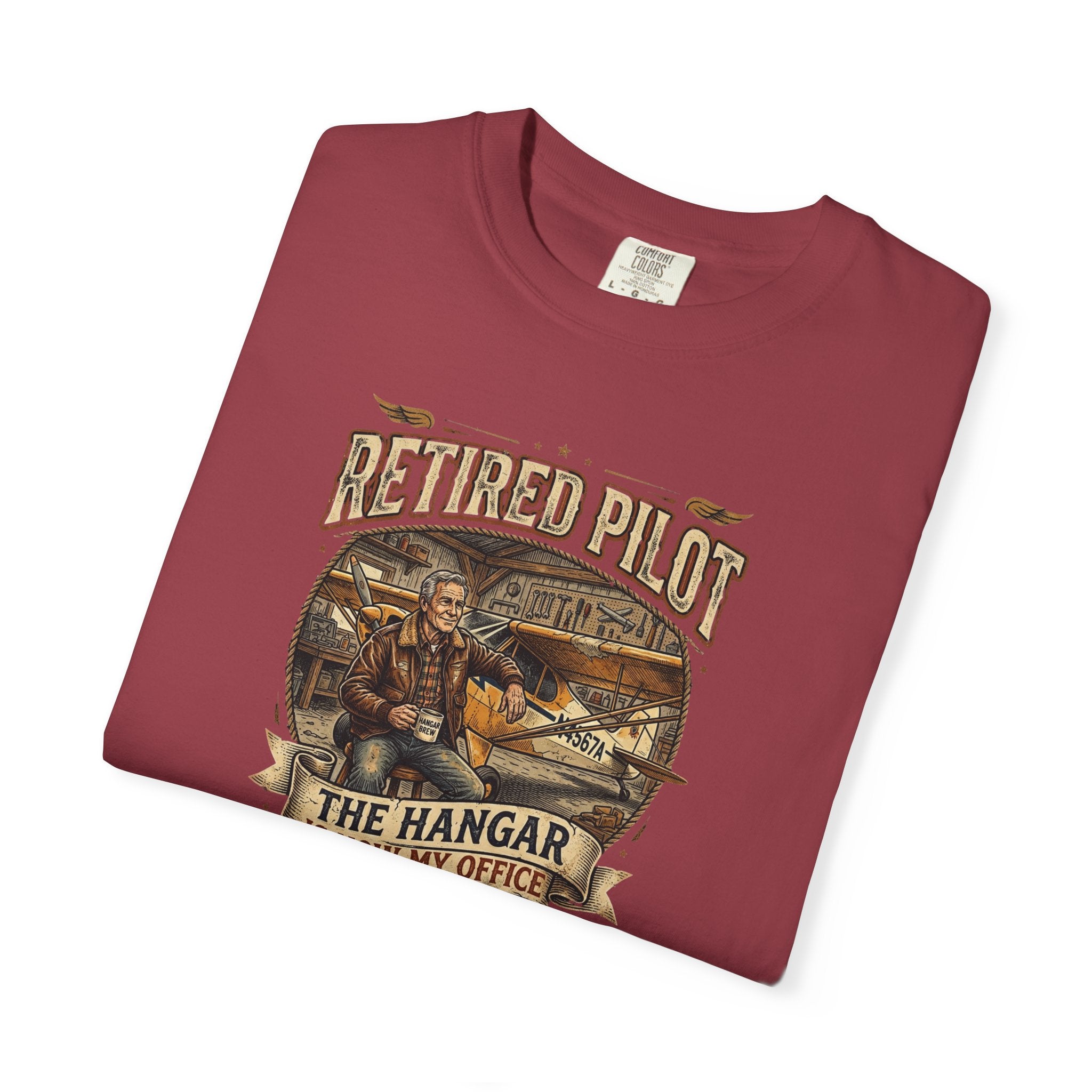 Retired Pilot Aviator T-Shirt — Vintage Flight Tribute