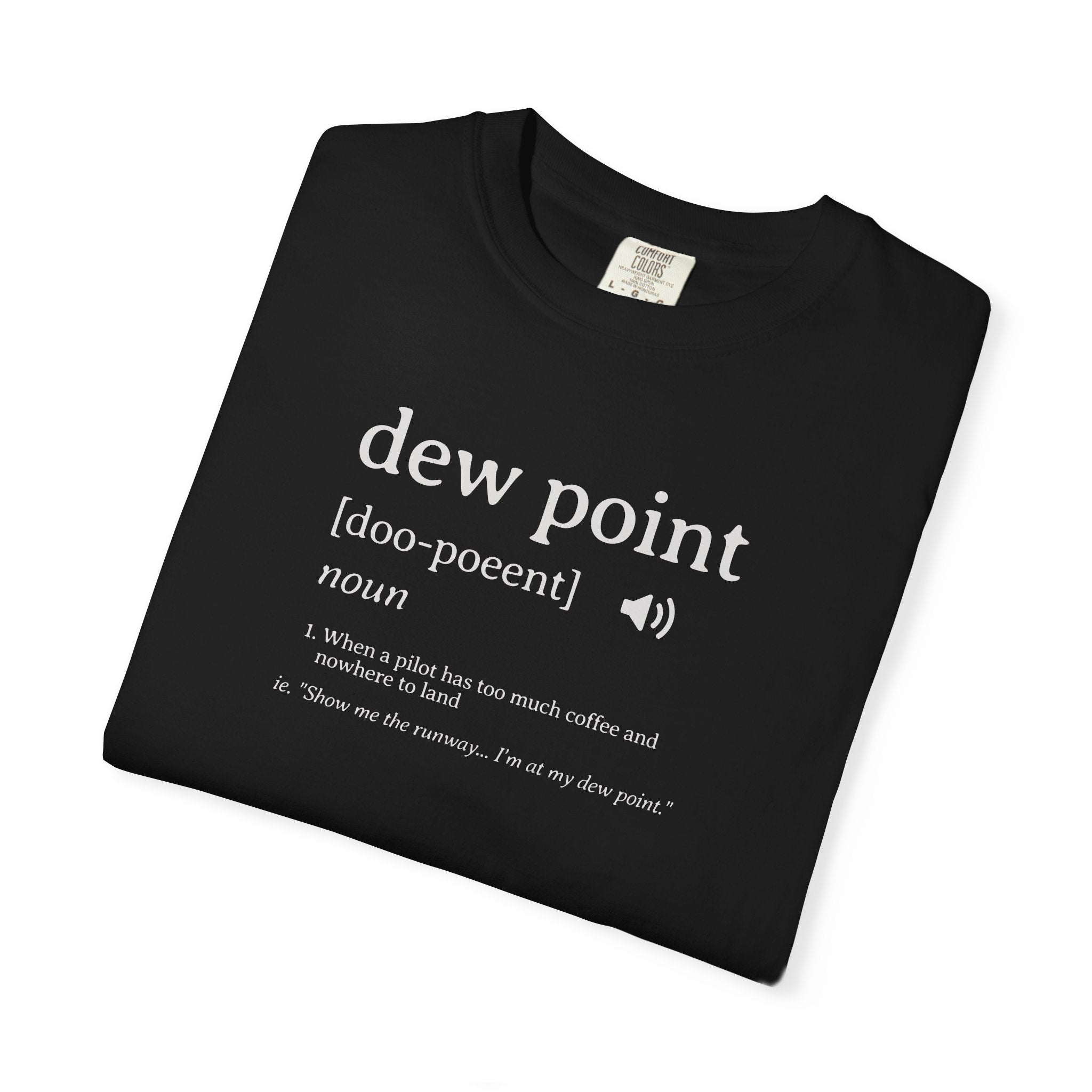 Dew Point Pilot T-Shirt — Funny Aviation Dictionary Shirt