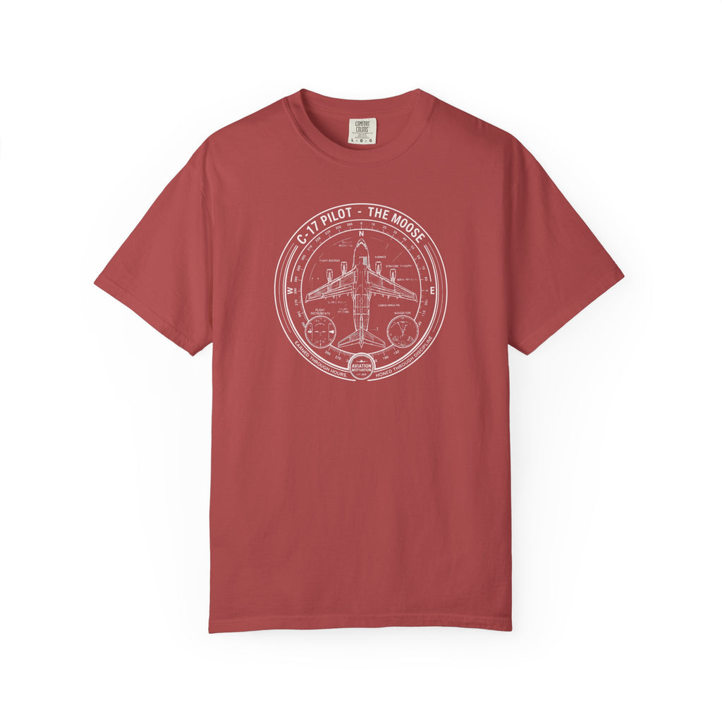 C-17 Pilot Vintage Aviation Tee - The Moose Aircraft T-Shirt