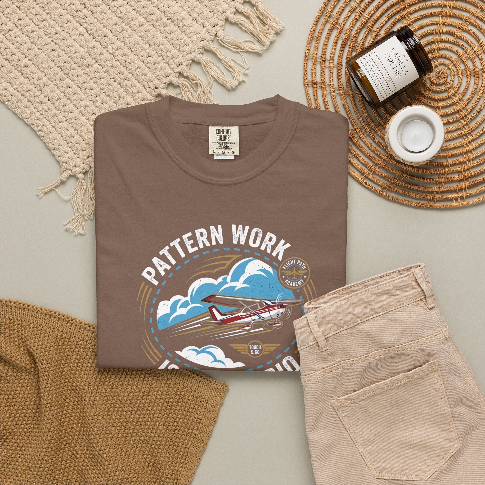 Pattern Work Is My Cardio Student Pilot T-shirt