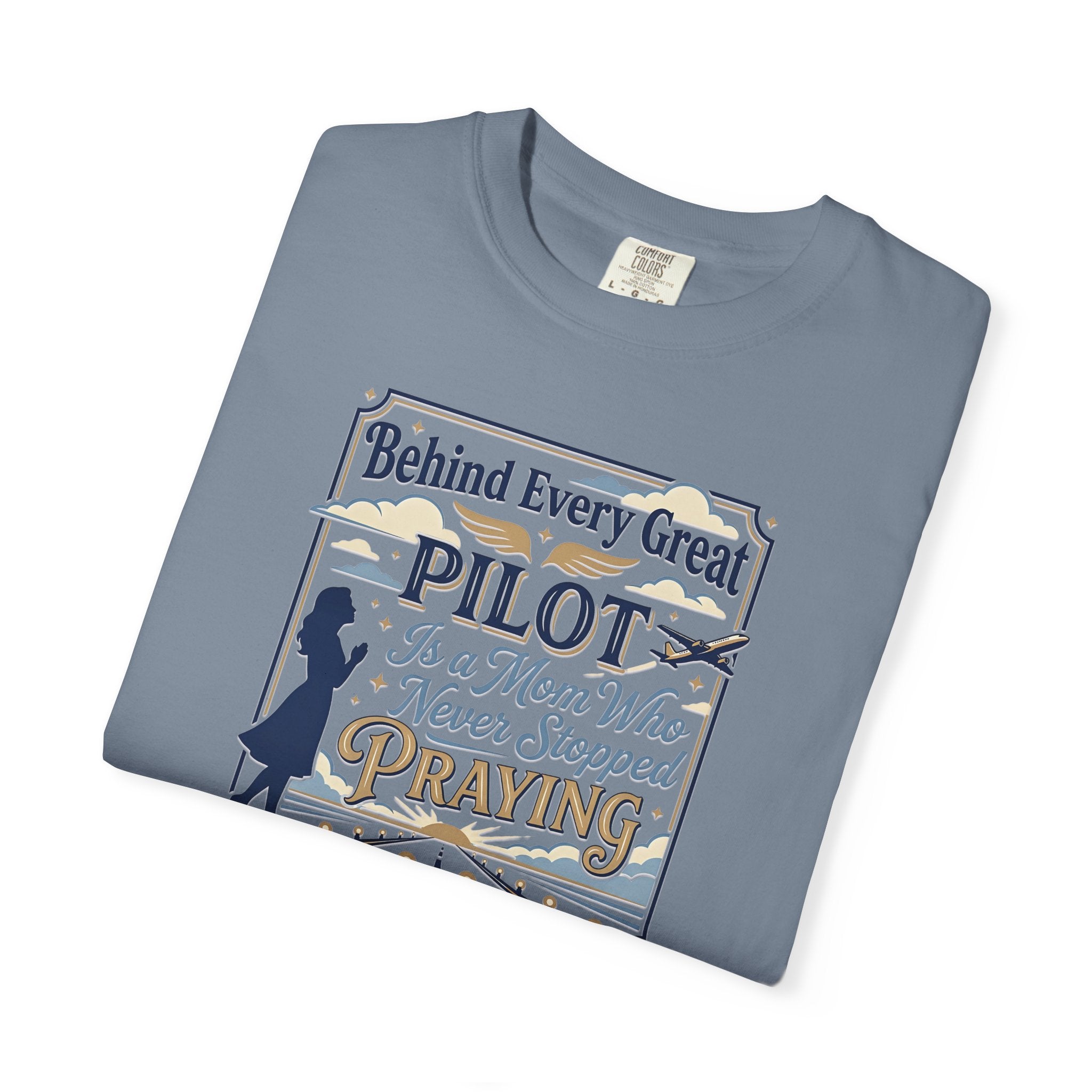 Pilot Mom Prayer T-Shirt — Emotional Aviation Tee for Prayerful Pilot Mothers