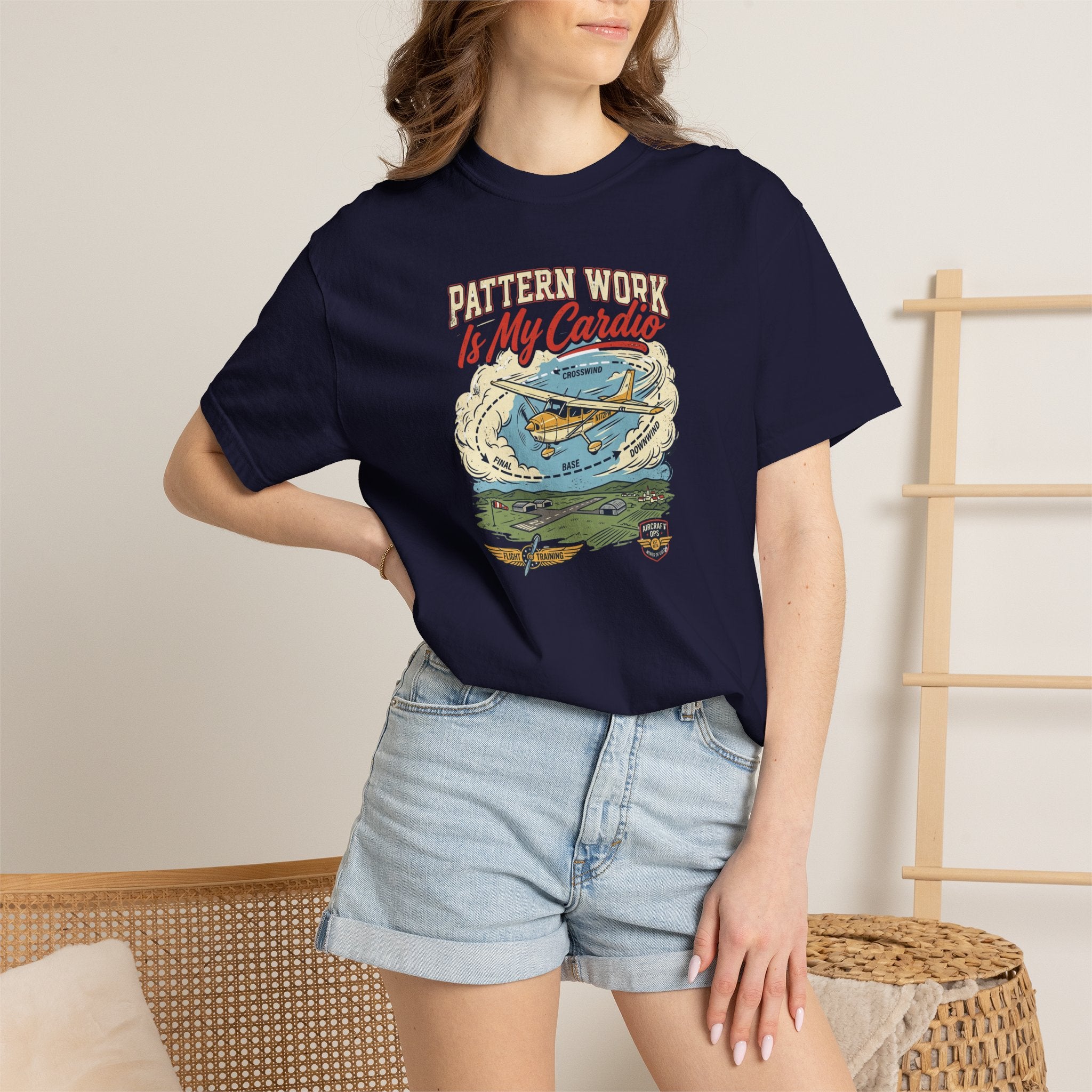 Pattern Work Is My Cardio Aviation Tee