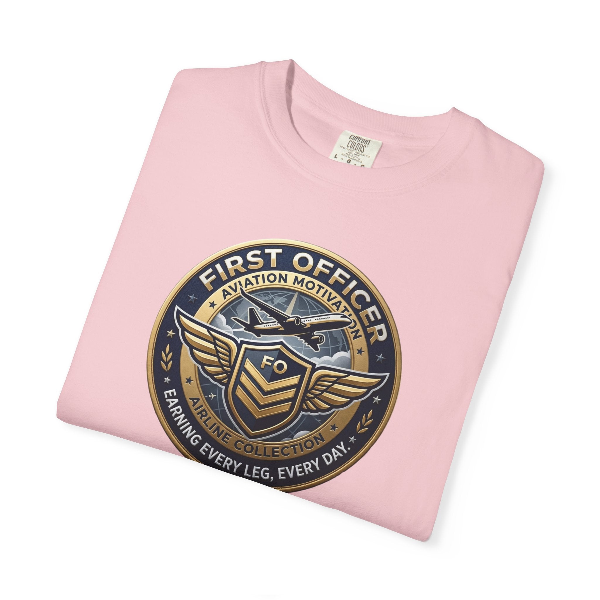 First Officer Pilot T-Shirt — Bold Airline Crew Tee