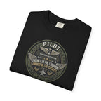 Military Pilot Tee — Owned in the Cockpit. Earned in the Logbook.