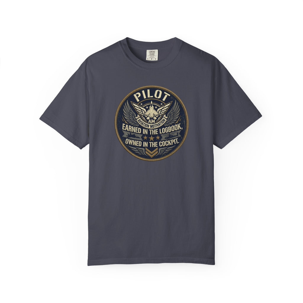 Military Pilot Tee — "Earned in the Logbook. Owned in the Cockpit."