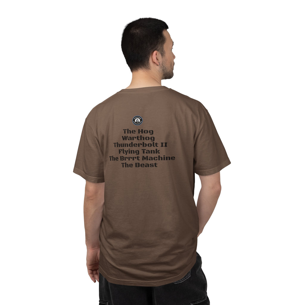 A-10 Warthog Tribute T-shirt — Military Pilot Nicknames Tee