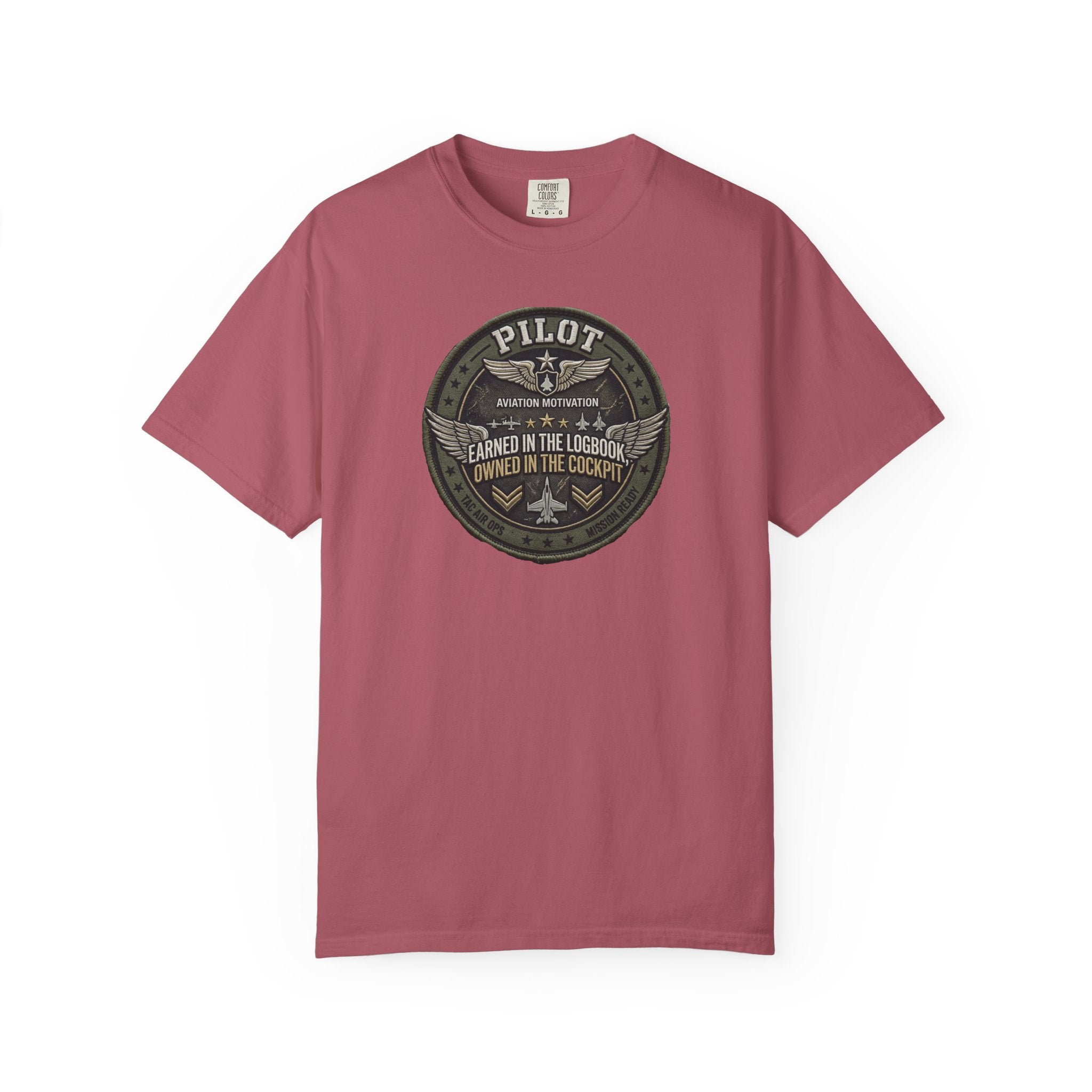 Military Pilot Tee — Owned in the Cockpit. Earned in the Logbook.