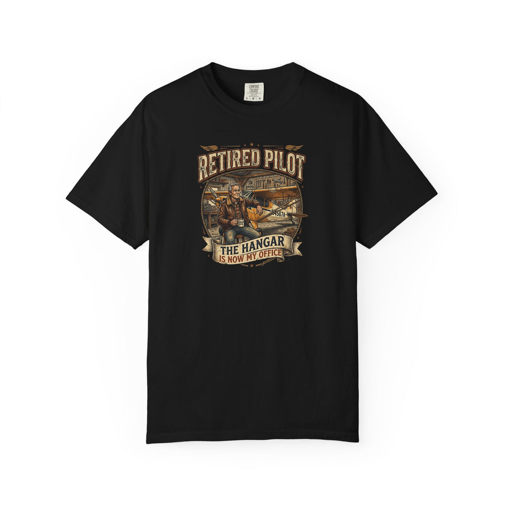 Retired Pilot Aviator T-Shirt — Vintage Flight Tribute