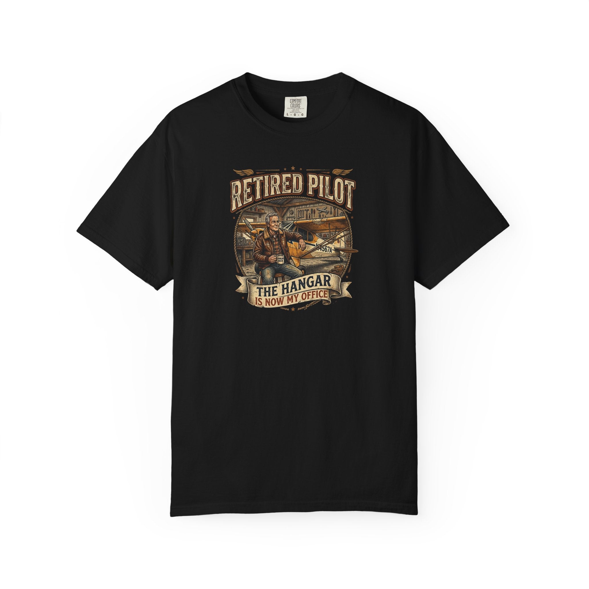 Retired Pilot Aviator T-Shirt — Vintage Flight Tribute