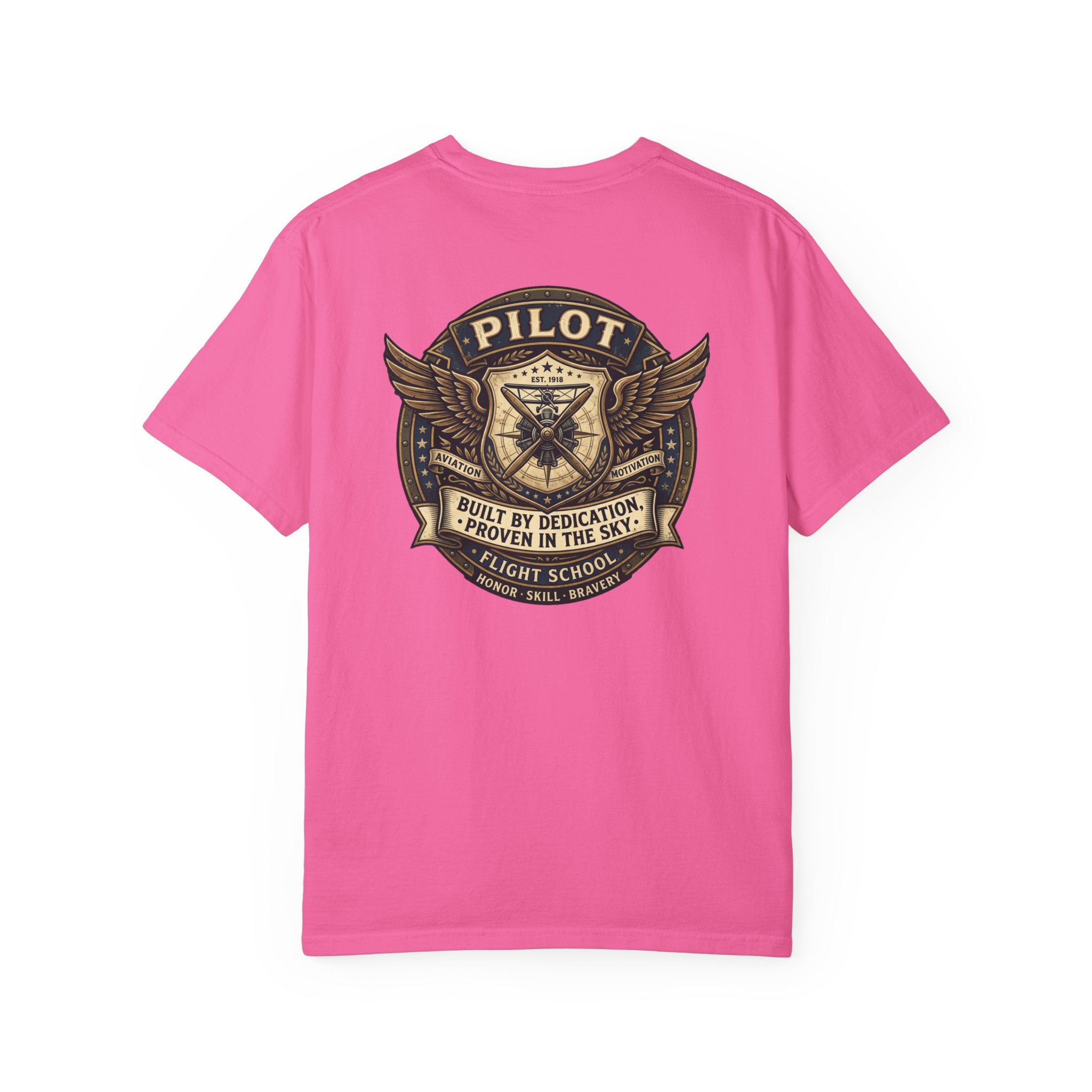Pilots Aren't Born, They're Built T-Shirt — Aviation Motivation Signature Series