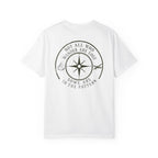 Wander Are Lost Compass T-Shirt — 'Not All Who Wander Are Lost' Travel Tee