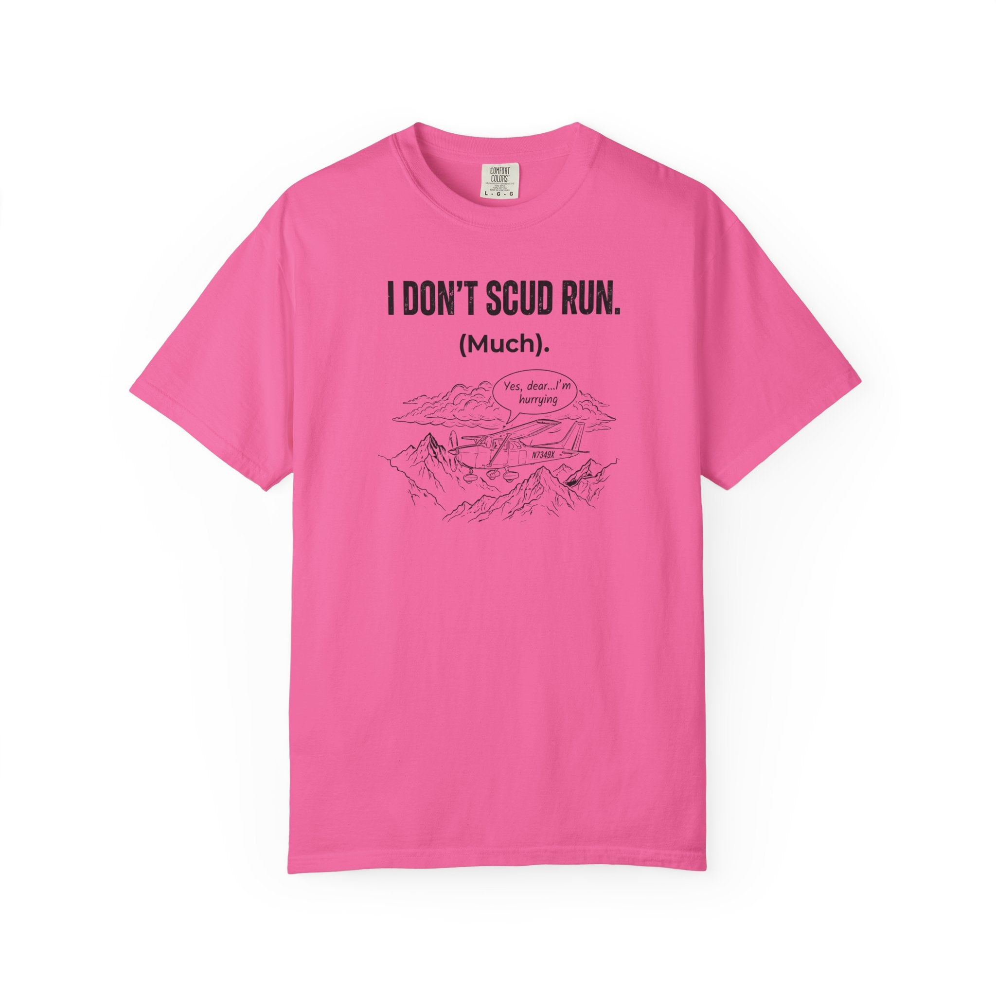 Sarcastic Pilot T‑Shirt — 'Scud Running' Aviation Tee for Pilots & Flight Fans