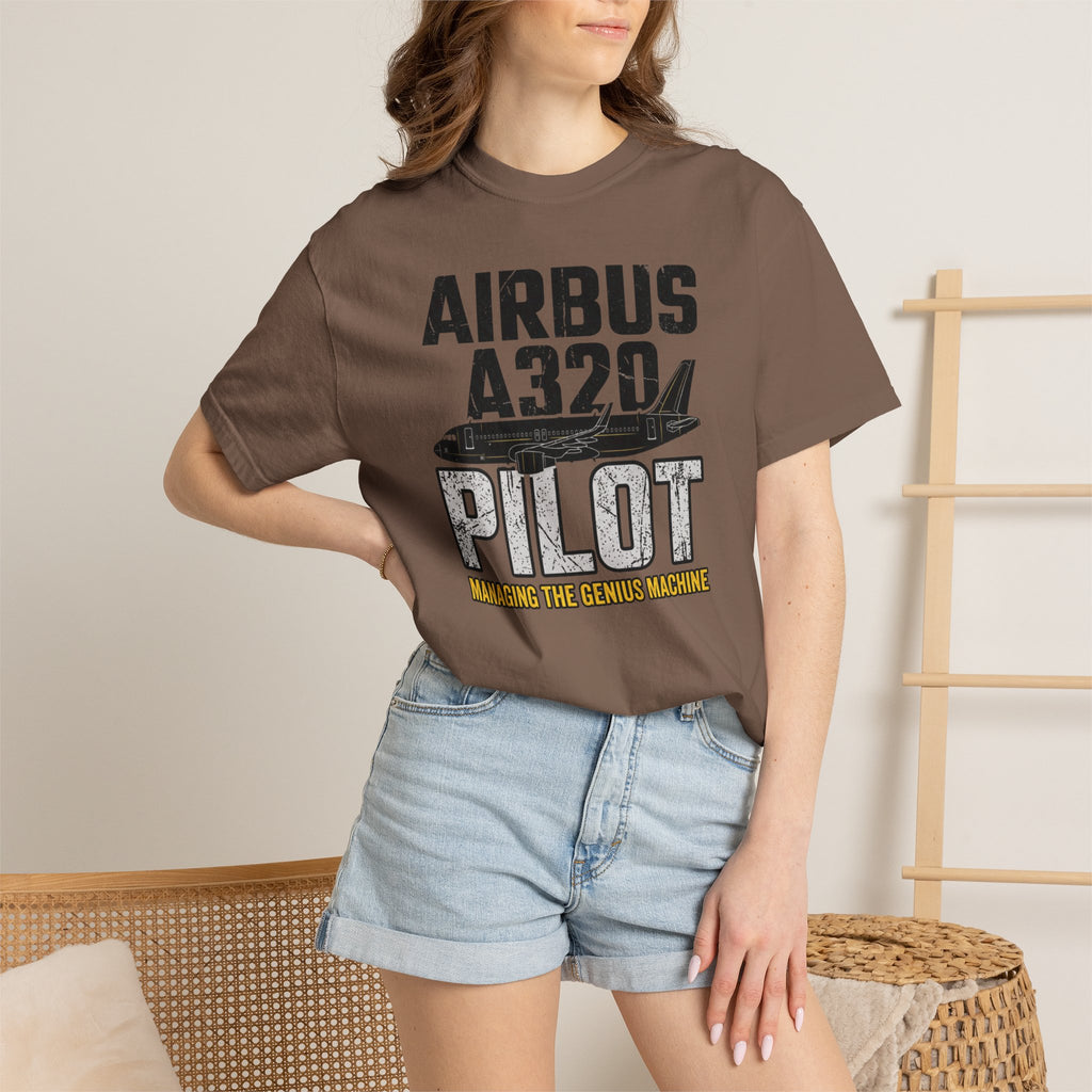 Airbus A320 T-Shirt — 'Managing the Genius Machine' Tee