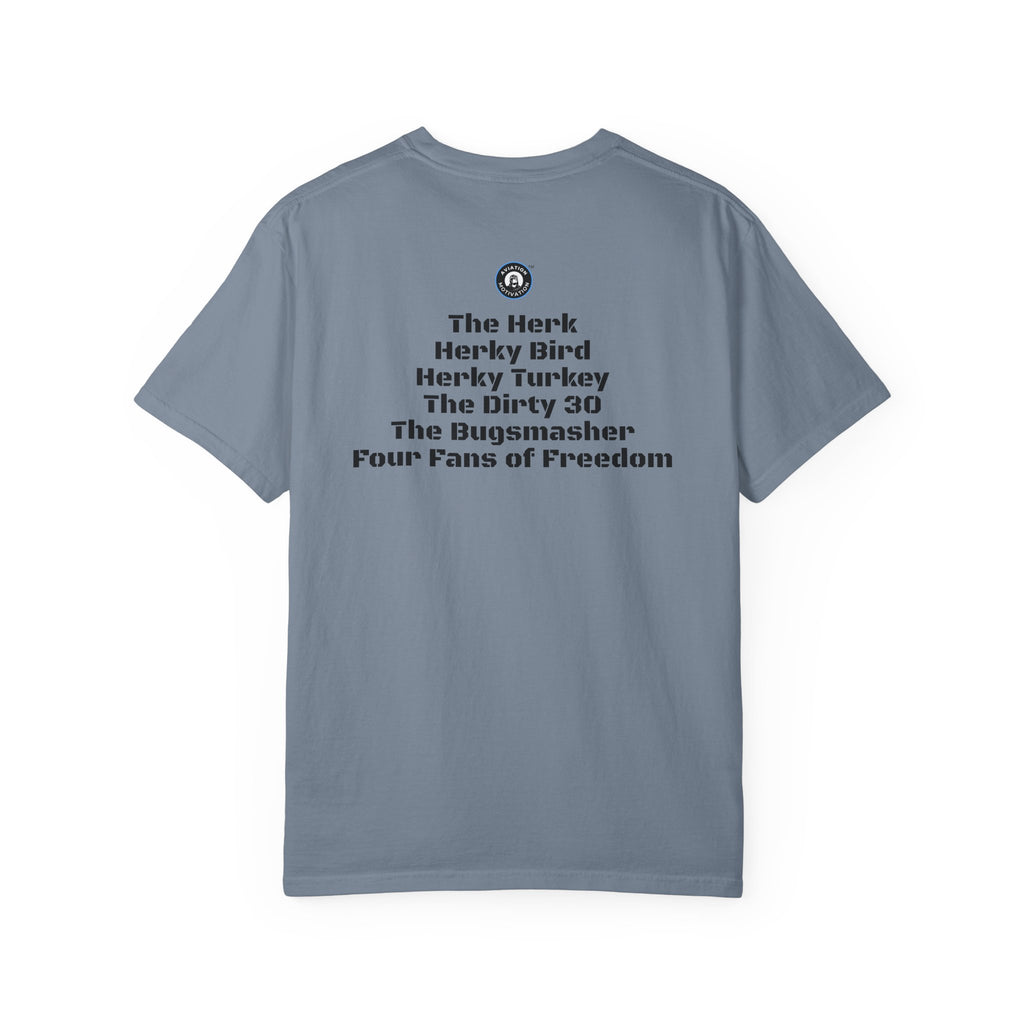 C-130 Hercules Tribute T-shirt — Military Pilot Nicknames Tee