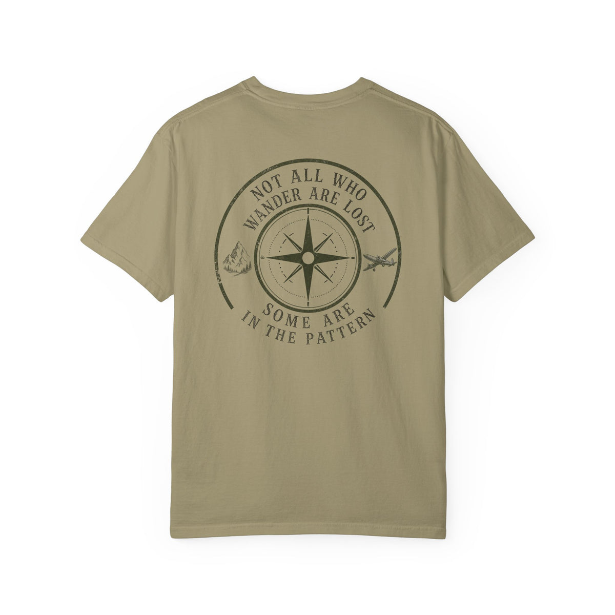 Wander Are Lost Compass T-Shirt — 'Not All Who Wander Are Lost' Travel Tee