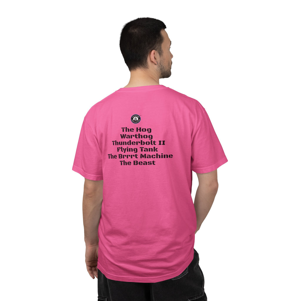 A-10 Warthog Tribute T-shirt — Military Pilot Nicknames Tee