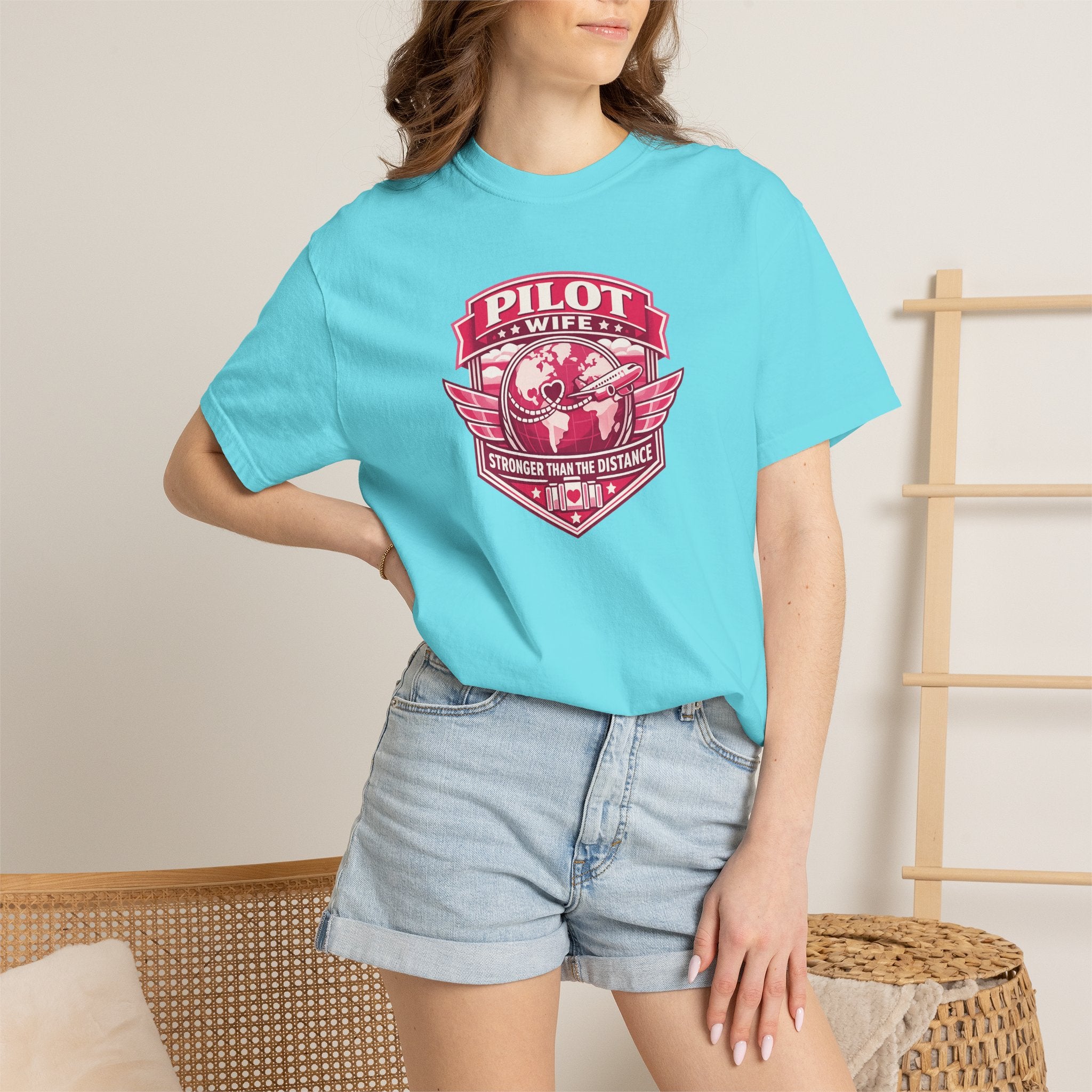 Pilot Wife Tribute T-Shirt — Stronger Than The Distance