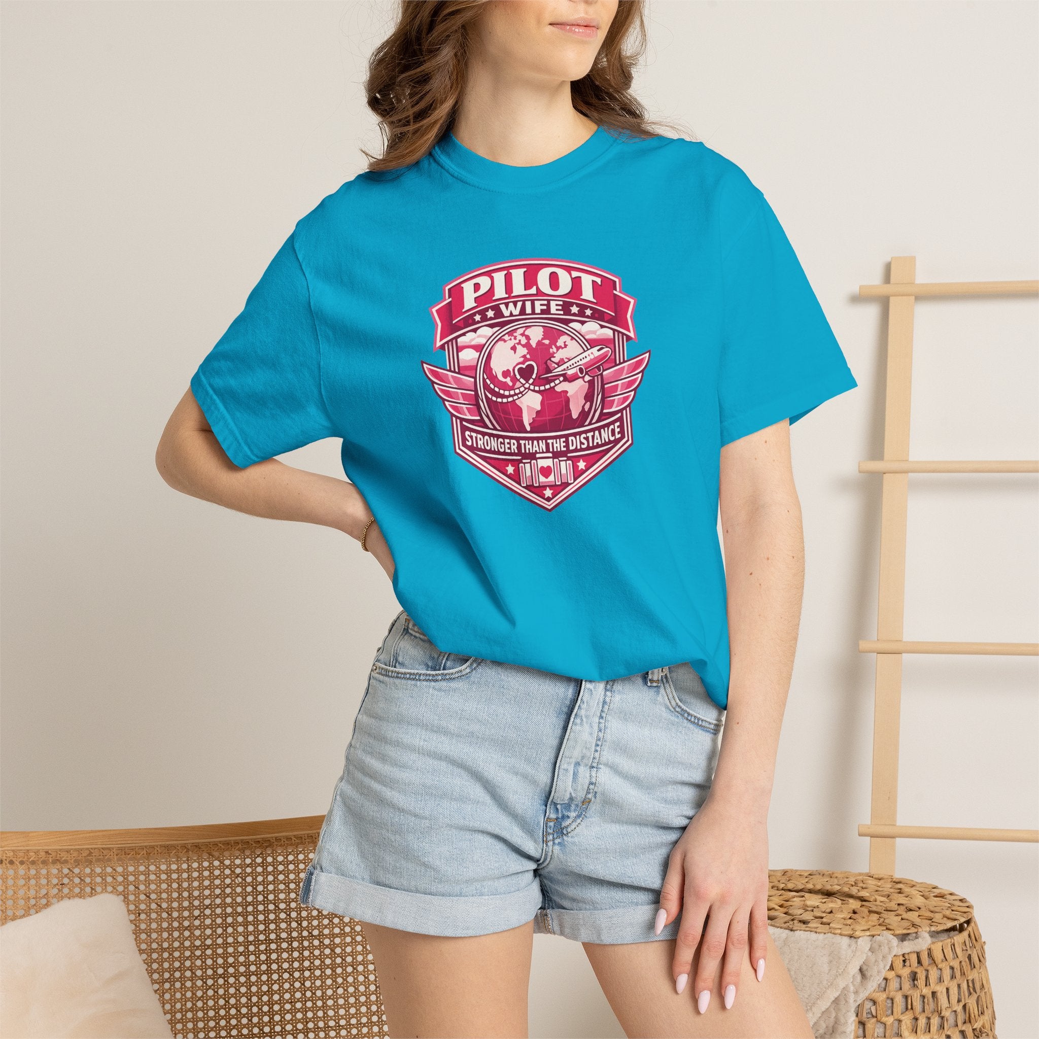 Pilot Wife Tribute T-Shirt — Stronger Than The Distance