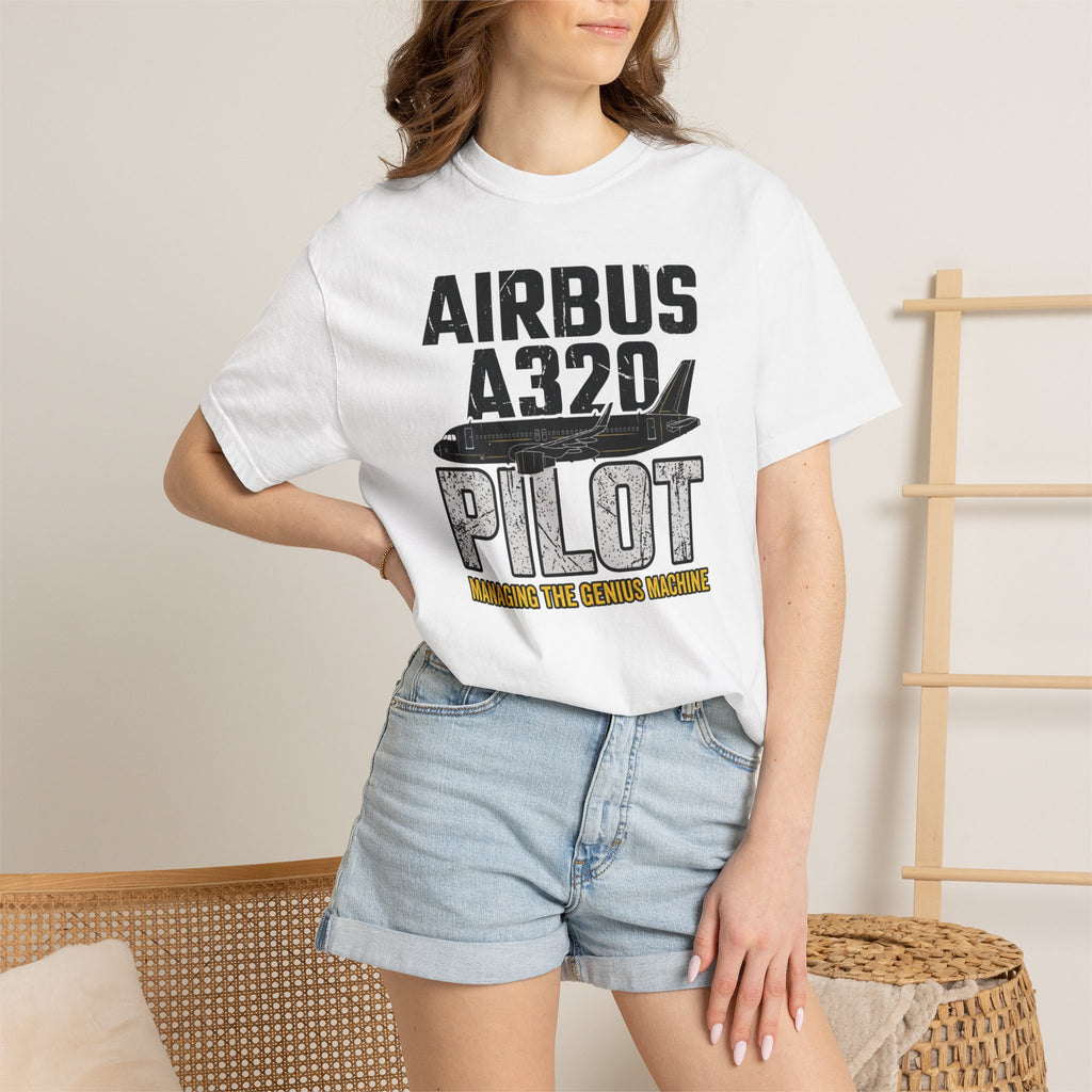 Airbus A320 T-Shirt — 'Managing the Genius Machine' Tee