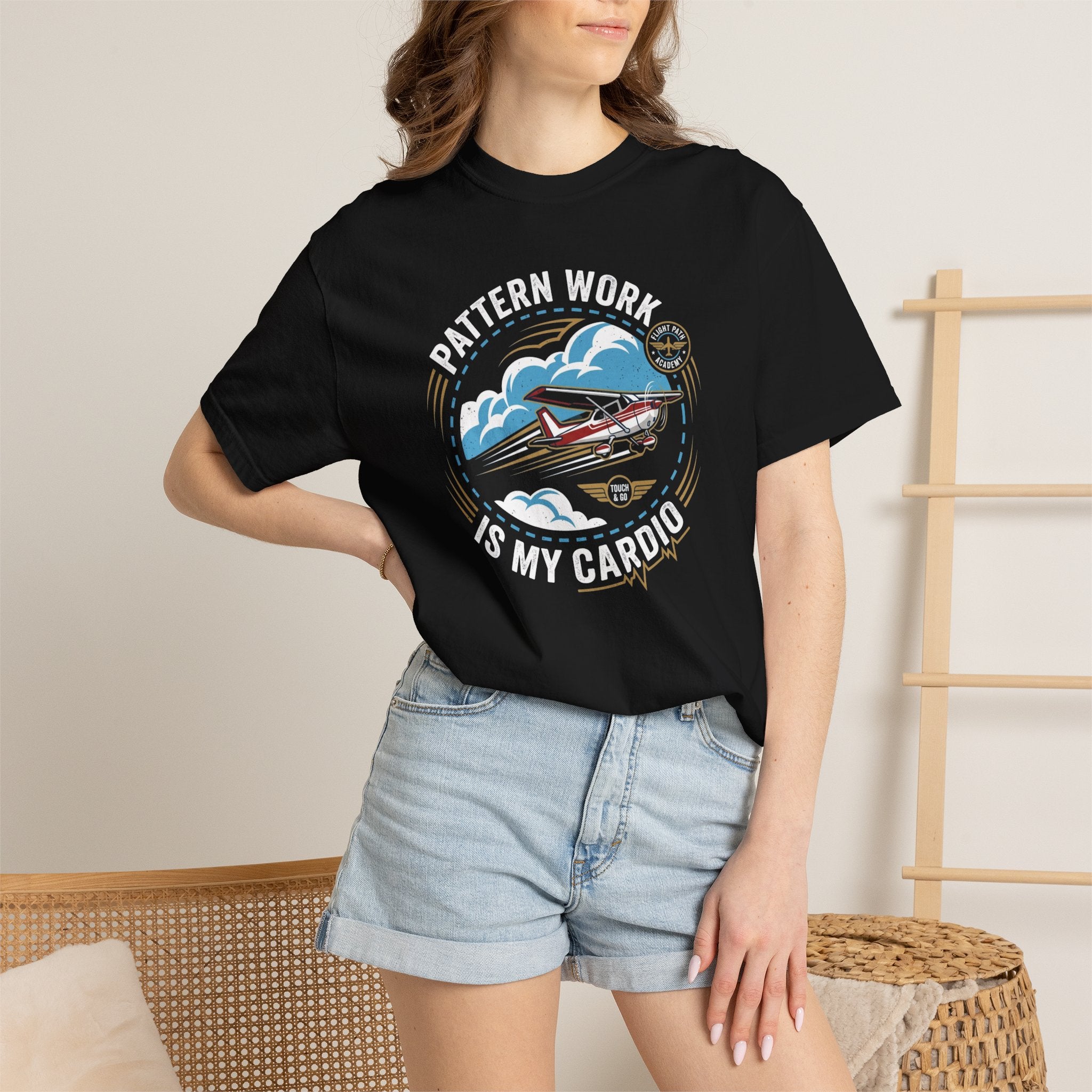 Pattern Work Is My Cardio Student Pilot T-shirt