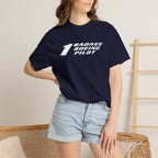 1 Badass Boeing Pilot T-Shirt — Bold Typography Tee for Aviators