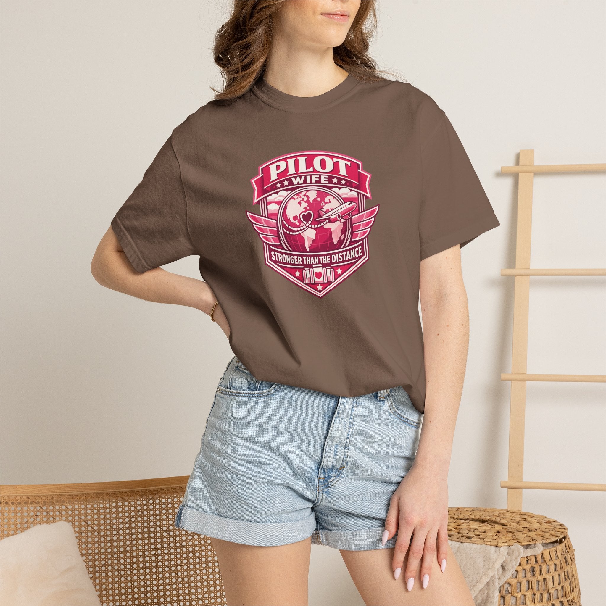 Pilot Wife Tribute T-Shirt — Stronger Than The Distance